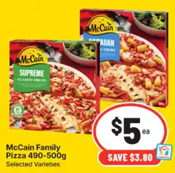 IGA McCain Family Pizza offer