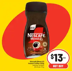 IGA Nescafe Blend 43 Instant Coffee offer