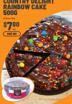 IGA Country Delight Rainbow Cake offer