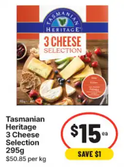 IGA Tasmanian Heritage 3 Cheese Selection offer