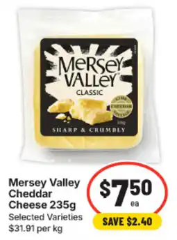 IGA Mersey Valley Cheddar Cheese offer