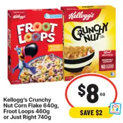 IGA Kellogg's Crunchy Nut Corn Flake offer