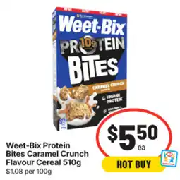 IGA Weet-Bix Protein Bites Caramel Crunch offer