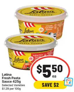 IGA Latina Fresh Pasta Sauce offer