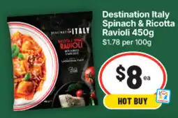 IGA Destination Italy Spinach & Ricotta Ravioli offer