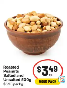 IGA Roasted Peanuts Salted and Unsalted offer