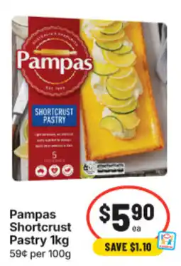 IGA Pampas Shortcrust Pastry offer
