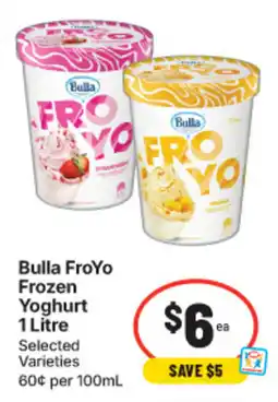IGA Bulla FroYo Frozen Yoghurt offer