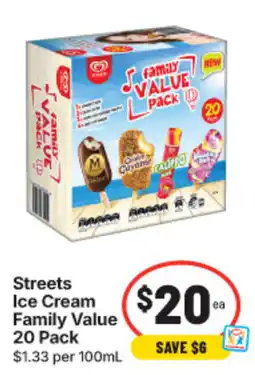 IGA Streets Ice Cream Family Value offer
