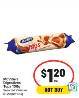 IGA McVitie's Digestives Tops offer