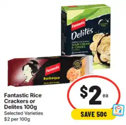 IGA Fantastic Rice Crackers or Delites offer