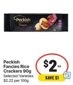 IGA Peckish Fancies Rice Crackers offer
