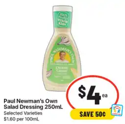 IGA Paul Newman's Own Salad Dressing offer