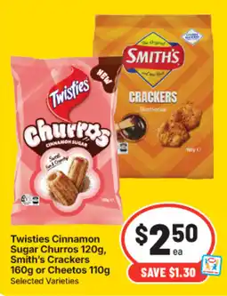 IGA Twisties Cinnamon Sugar Churros offer