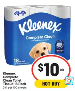 IGA Kleenex Complete Clean Toilet Tissue offer