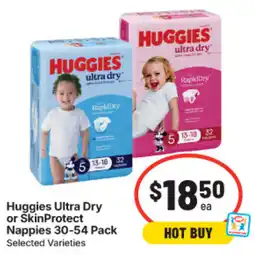IGA Huggies Ultra Dry Nappies offer
