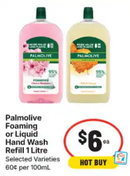 IGA Palmolive Foaming or Liquid Hand Wash Refill offer