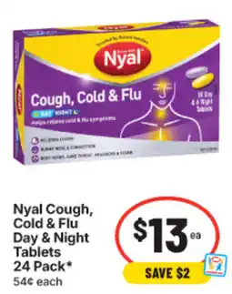 IGA Nyal Cough, Cold & Flu Day & Night Tablets offer
