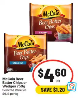 IGA McCain Beer Batter Chips offer