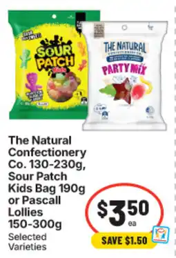 IGA The Natural Confectionery Co. Sour Patch Kids Bag or Pascall Lollies offer