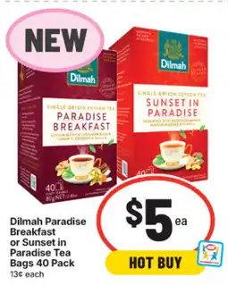 IGA Dilmah Paradise Breakfast or Sunset in Paradise Tea offer