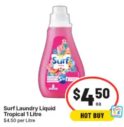 IGA Surf Laundry Liquid Tropical offer