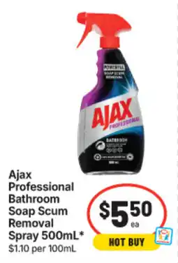 IGA Ajax Professional Bathroom Soap Scum Removal Spray offer