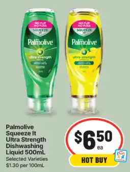 IGA Palmolive Squeeze It Ultra Strength Dishwashing Liquid offer