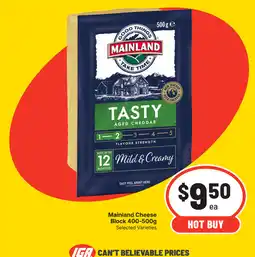 IGA Mainland Cheese Block offer