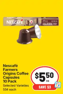 IGA Nescafé Farmers Origins Coffee Capsules offer