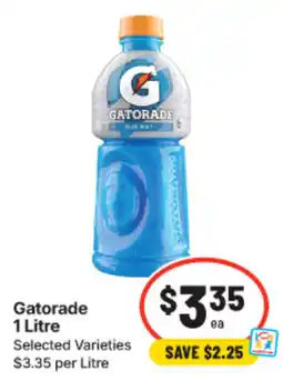 IGA Gatorade 1 Litre offer
