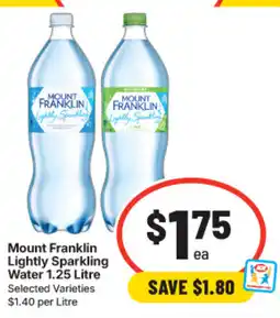 IGA Mount Franklin Lightly Sparkling Water offer