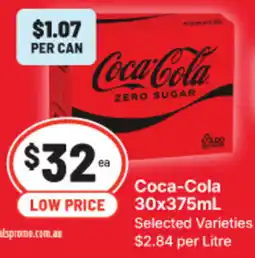 IGA Coca-Cola Zero Sugar offer