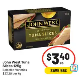 IGA John West Tuna Slices offer