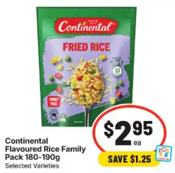 IGA Continental Flavoured Rice Family Pack offer