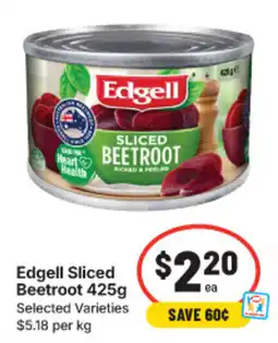 IGA Edgell Sliced Beetroot offer