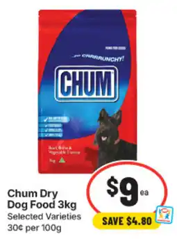 IGA Chum Dry Dog Food offer