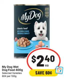 IGA My Dog Wet Dog Food offer