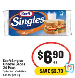 IGA Kraft Singles Cheese Slices offer