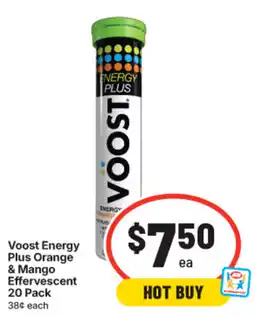 IGA Voost Energy Plus Orange & Mango Effervescent offer