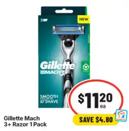 IGA Gillette Mach 3+ Razor offer