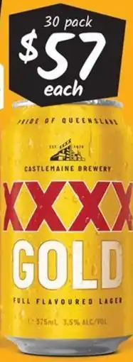 Cellarbrations XXXX Gold offer