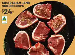 IGA Australian lamb midloin chops offer
