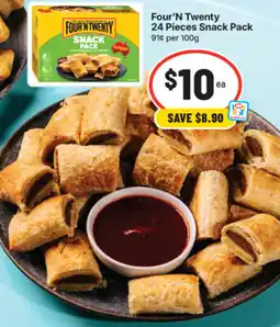 IGA Four'n Twenty Snack Pack offer