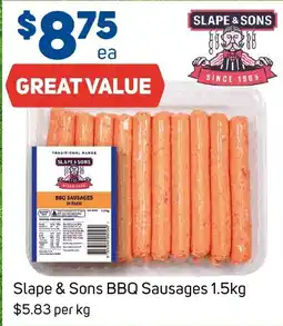 Foodland Slope & Sons BBQ Sausages offer