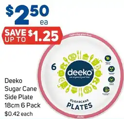 Foodland Deeko Sugar Cane Side Plate offer