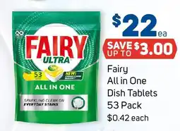 Foodland Fairy All in One Dish Tablets offer