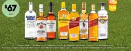 Foodland Absolut Vodka - Jim Beam White Label Kentucky Straight Bourbon Whiskey - Canadian Club Blended Whisky Bundaberg offer
