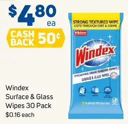 Foodland Windex Surface & Glass Wipes offer