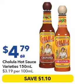 Ritchies Cholula Hot Sauce Varieties offer